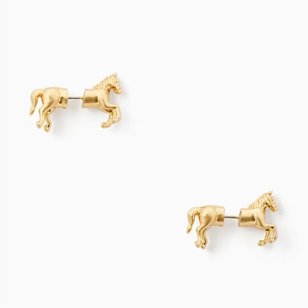 kate spade new york spade Wild Ones horse ear jacket earrings